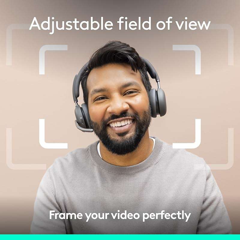 Logitech Brio 4K Webcam, Video Calling, Noise-Cancelling mic, HD Auto Light Correction, Wide Field of View, Windows Hello Works with Microsoft Teams, Zoom, Google Meet, PC/Mac/Laptop/MacBook/Tablet - Image 3