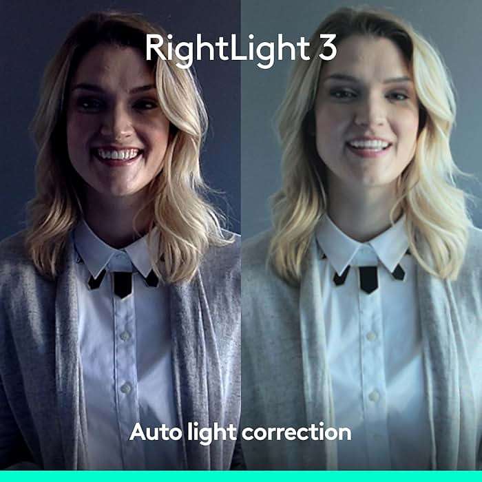 Logitech Brio 4K Webcam, Video Calling, Noise-Cancelling mic, HD Auto Light Correction, Wide Field of View, Windows Hello Works with Microsoft Teams, Zoom, Google Meet, PC/Mac/Laptop/MacBook/Tablet - Image 4