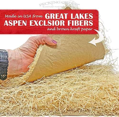 Nest Box Pads for Chicken Nesting Boxes - 13 x 13 Pads Made in USA from Sustainably Sourced Aspen Excelsior (10 Pack) - Image 5