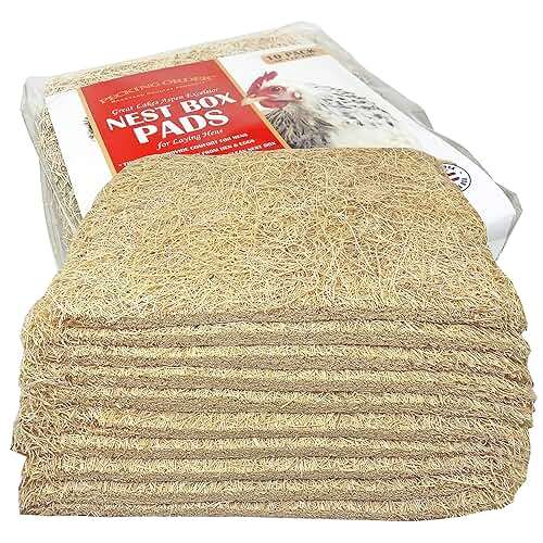 Nest Box Pads for Chicken Nesting Boxes - 13 x 13 Pads Made in USA from Sustainably Sourced Aspen Excelsior (10 Pack) - Image 6