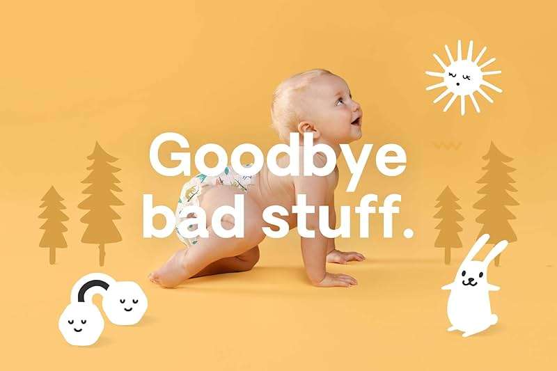 Hello Bello Diapers, Size Newborn (NB - Up to 10 lbs) - 84 Count of Premium Disposable Baby Diapers in Woodland Animals & Koala Kids Designs - Hypoallergenic with Soft, Cloth-Like Feel - Image 7