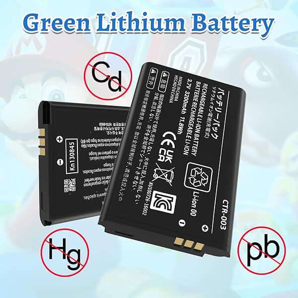 TQTHL 3DS Battery Pack [3200mAh] (2026 New Upgraded),CTR-003 Battery Compatible with Nintendo 3DS N3DS,2DS, 2DS XL CTR-001 MIN-CTR-001 Gaming Console with Tool Kit (Not for New 3DS, 3DS XL) - Image 5