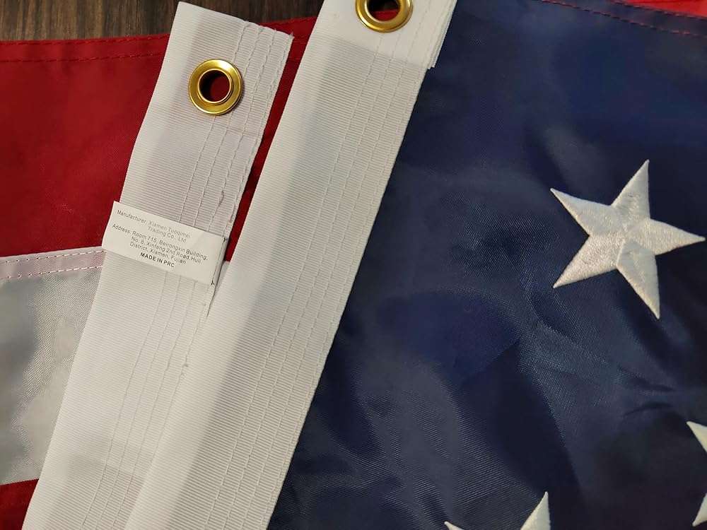 American Flag 4x6 FT Outdoor Heavy Duty – USA Polyester Flag with Embroidered Stars, Sewn Stripes, Brass Grommets, UV Fade Resistant for Outside Yard Garden Pole - Image 9