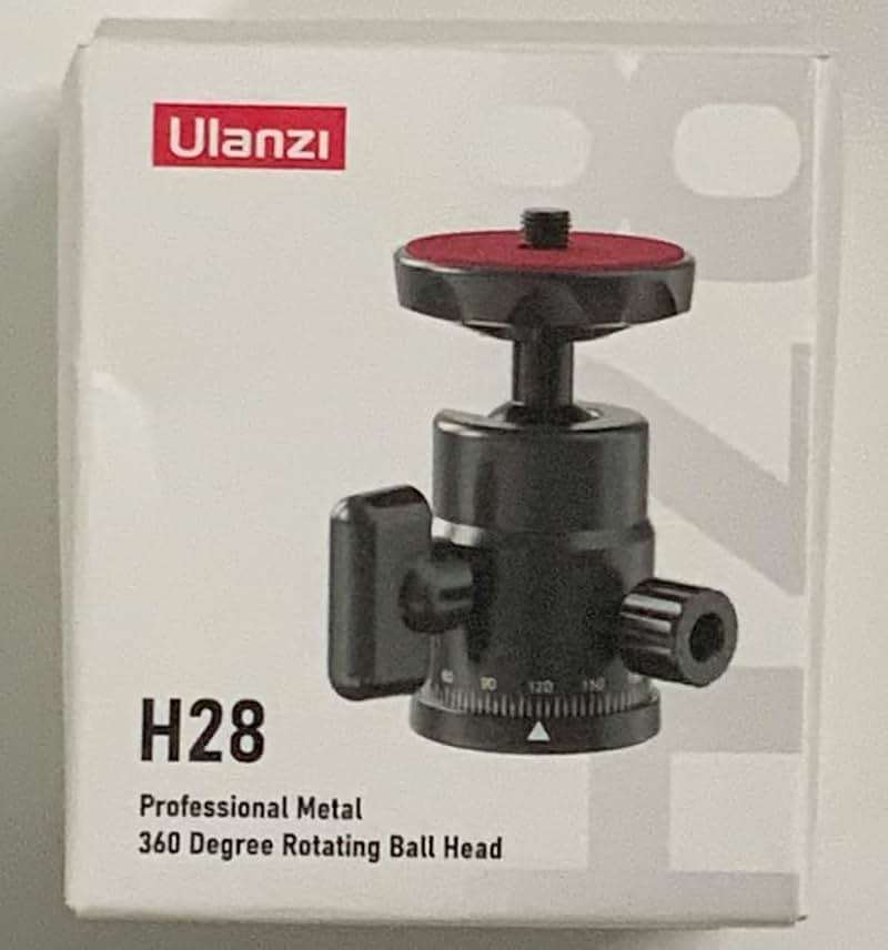 Mini Ball Head, ULANZI H28 Panoramic Tripod Head + Dual Hot Shoe Mount DSLR Camera Mount Adapter Photograph Attachment Accessories for Action Cameras Cam Smartphone Light Microphone Loading 5.5lb - Image 10
