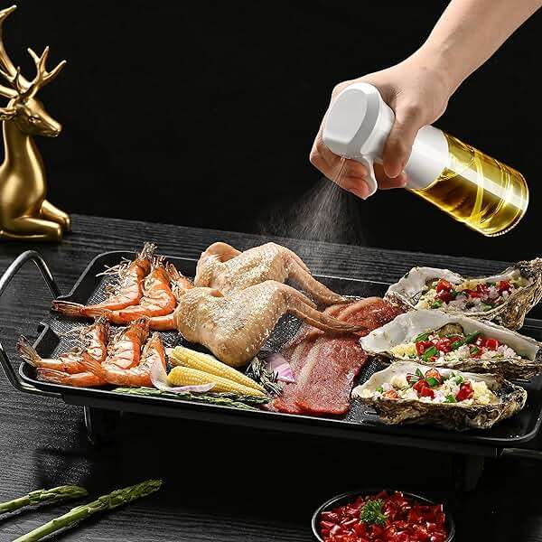 Oil Sprayer for Cooking- 200ml Glass Olive Oil Sprayer Mister, Olive Oil Spray Bottle, Kitchen Gadgets Accessories for Air Fryer, Canola Oil Spritzer, Widely Used for Salad Making, Baking, Frying,BBQ4 - Image 6