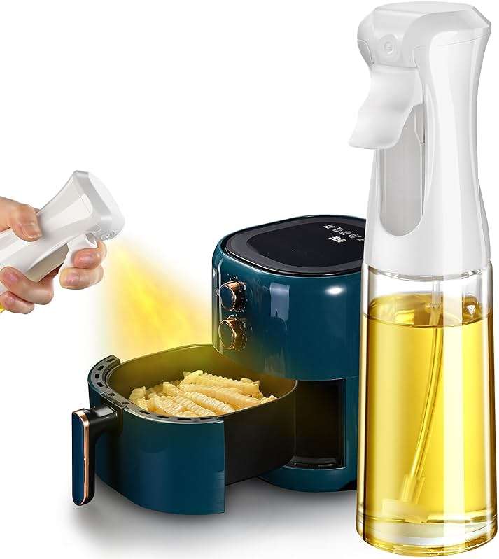 Oil Sprayer for Cooking- 200ml Glass Olive Oil Sprayer Mister, Olive Oil Spray Bottle, Kitchen Gadgets Accessories for Air Fryer, Canola Oil Spritzer, Widely Used for Salad Making, Baking, Frying,BBQ4 - Image 8