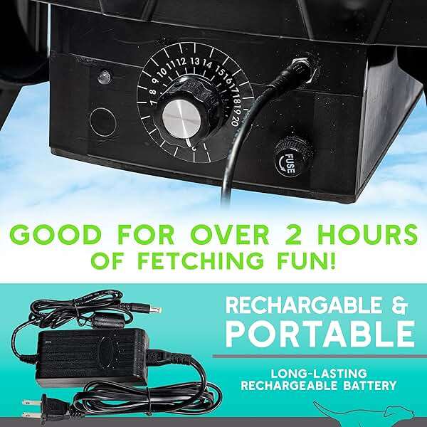 Franklin Pet Supply Co. Automatic Disc Launcher for Dogs - Ready Set Fetch Automatic Disc Tosser Dog Toy for Fetch - Portable Thrower Toy - Battery Powered - Image 11