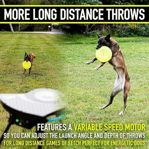 Franklin Pet Supply Co. Automatic Disc Launcher for Dogs - Ready Set Fetch Automatic Disc Tosser Dog Toy for Fetch - Portable Thrower Toy - Battery Powered - Image 12