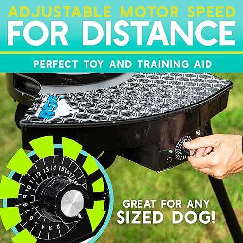 Franklin Pet Supply Co. Automatic Disc Launcher for Dogs - Ready Set Fetch Automatic Disc Tosser Dog Toy for Fetch - Portable Thrower Toy - Battery Powered - Image 6