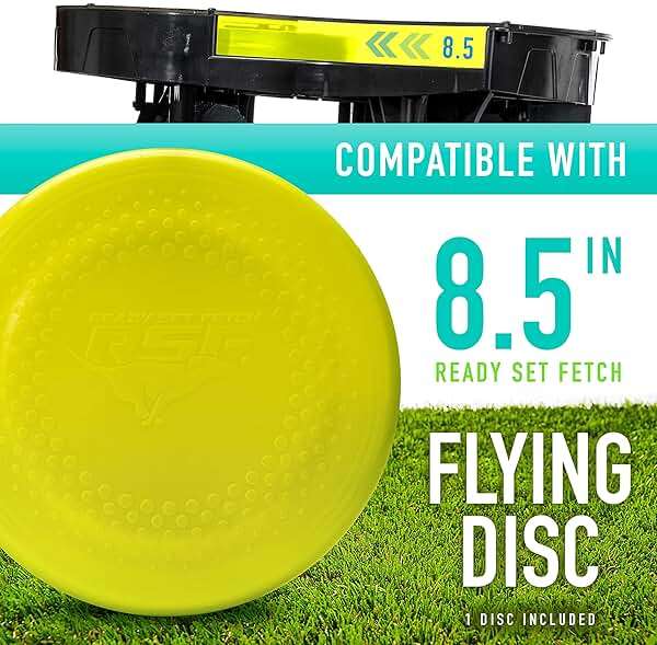 Franklin Pet Supply Co. Automatic Disc Launcher for Dogs - Ready Set Fetch Automatic Disc Tosser Dog Toy for Fetch - Portable Thrower Toy - Battery Powered - Image 7