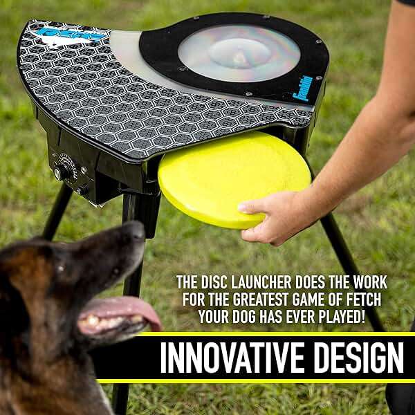 Franklin Pet Supply Co. Automatic Disc Launcher for Dogs - Ready Set Fetch Automatic Disc Tosser Dog Toy for Fetch - Portable Thrower Toy - Battery Powered - Image 8