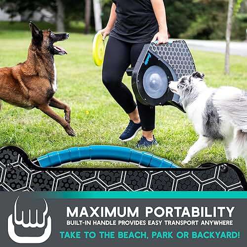 Franklin Pet Supply Co. Automatic Disc Launcher for Dogs - Ready Set Fetch Automatic Disc Tosser Dog Toy for Fetch - Portable Thrower Toy - Battery Powered - Image 9