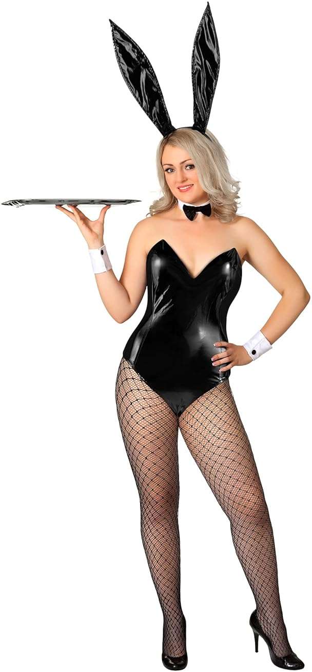 BBTO 9 Pcs Bunny Outfit for Girl Halloween Tails Bodysuit Stockings Rabbit Costume Set for Women Party Bunny Suit - Image 5