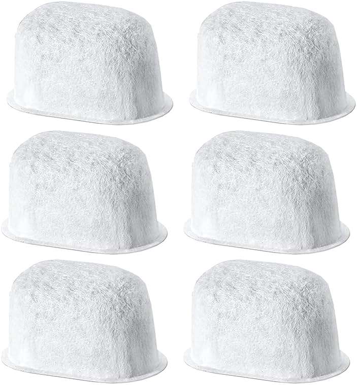 6 Pack of Replacement Breville* Water Filter for Breville* BWF100 BES870 BES810 BES990 BES980 BES920 BES900XL BES870XL BES860XL BES840XL BKC600XL(Activated Charcoal) - Image 1