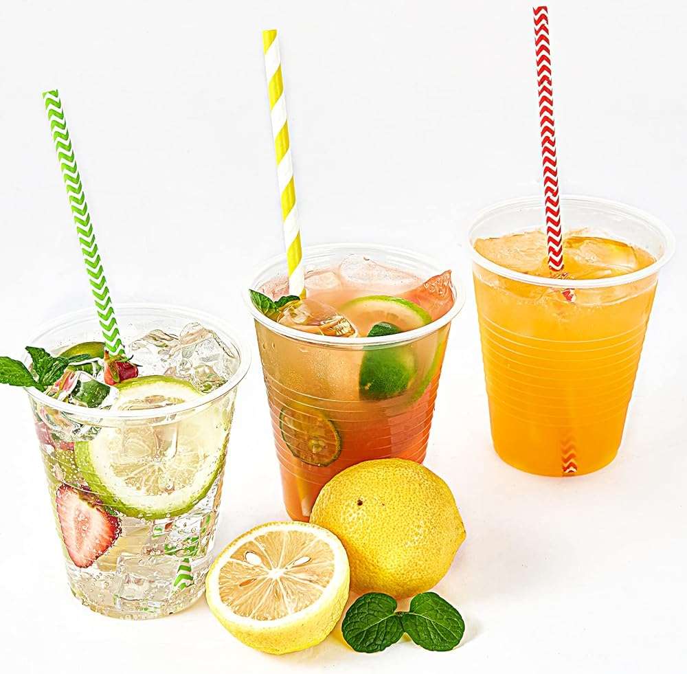 Turbo Bee 420 Pack 16oz Clear Disposable Plastic Cups,Cold/Hot Drinking Cups,Transparent Plastic Party Container for Water, Iced Cold Coffee, Juice, Soda - Image 6