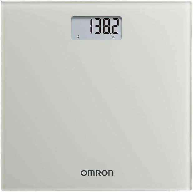 OMRON Digital Scale with Bluetooth Connectivity (SC -150) - 330 lb Weight Capacity - Use with Free OMRON Connect App - Light Gray - Image 1