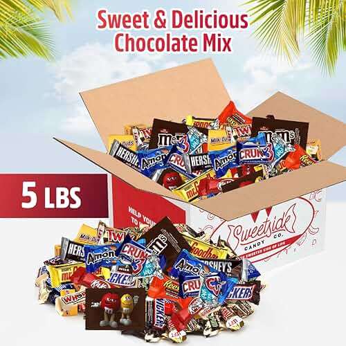 Chocolate Candy variety pack - Bulk 5 pound, Assorted Bulk Chocolate Mix, Office Candy Assortment for Birthday Party, Holiday, Easter, Kids, College Students & Adults. - Image 2