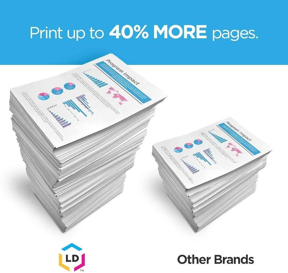 LD Products Compatible Toner Cartridge Replacement / Compatible with HP 58X / CF258X HY (Black, 2PK with CHIP) for LaserJet Pro M404dn M404dw M404n MFP M428fdn MFP M428fdw New Working CHIP Installed - Image 7