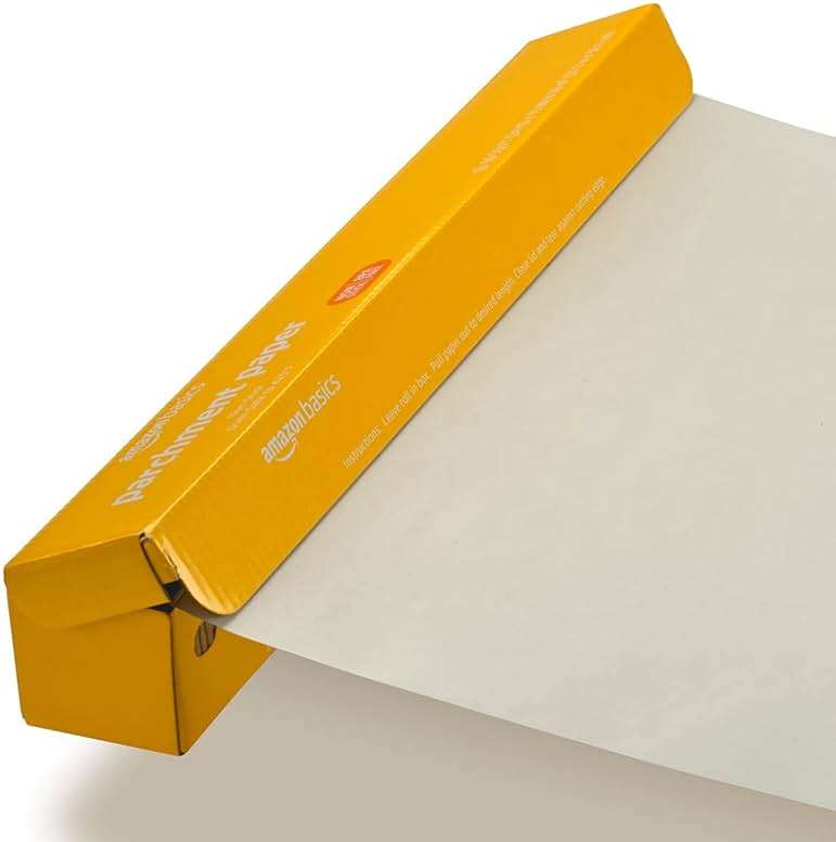 Amazon Basics Non-Stick Parchment Paper for Baking, Cooking, Oven Safe, 15 inches, 90 Sq Ft Roll, 1 Pack - Image 3