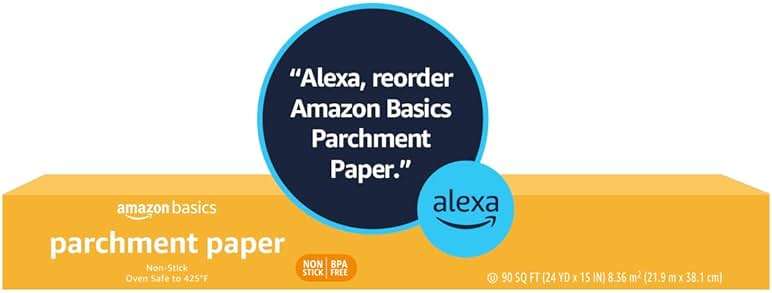 Amazon Basics Non-Stick Parchment Paper for Baking, Cooking, Oven Safe, 15 inches, 90 Sq Ft Roll, 1 Pack - Image 6