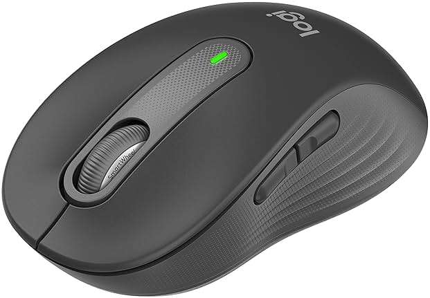 Logitech Signature M650 Wireless Mouse - for Small to Medium Sized Hands, 2-Year Battery, Silent Clicks, Customizable Side Buttons, Bluetooth, Multi-Device Compatibility (Graphite) - Image 1