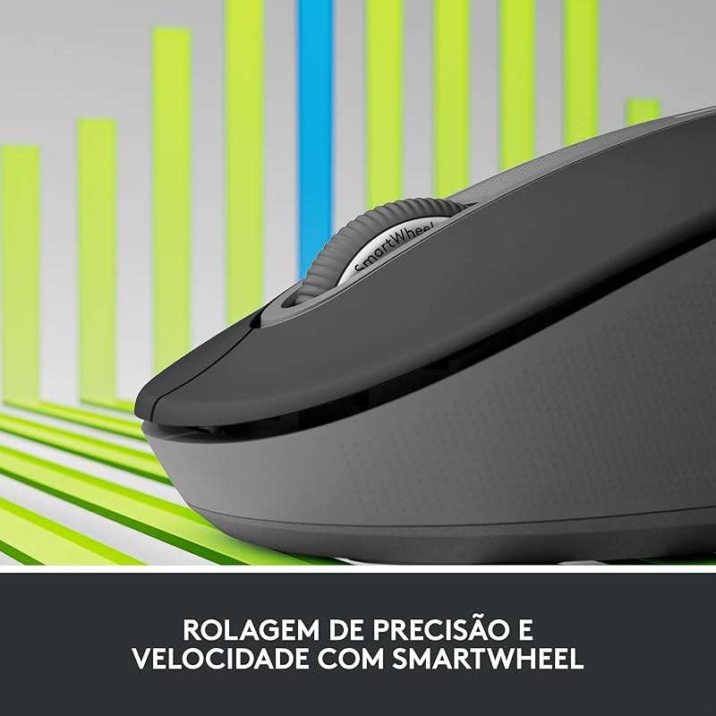 Logitech Signature M650 L Full Size Wireless Mouse - for Large Sized Hands, 2-Year Battery, Silent Clicks, Customizable Side Buttons, Bluetooth, Multi-Device Compatibility (Graphite) - Image 3