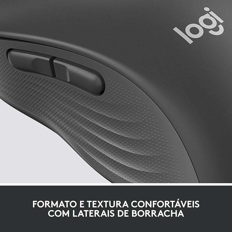 Logitech Signature M650 L Full Size Wireless Mouse - for Large Sized Hands, 2-Year Battery, Silent Clicks, Customizable Side Buttons, Bluetooth, Multi-Device Compatibility (Graphite) - Image 9