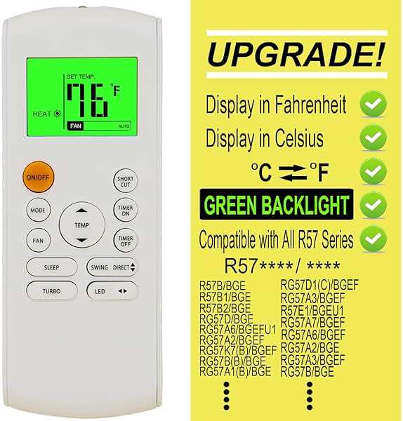 Replacement Remote Control for Lennox AC Air Condtioner M0STAT60Q-1 - Image 2