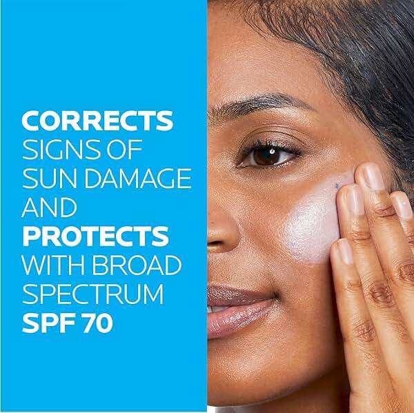 La Roche-Posay Anthelios UV Correct Sunscreen Moisturizer SPF 70, Daily Anti-Aging Face Moisturizer with Niacinamide to Even Skin Tone & Fine Lines, Sun Protection for Sensitive Skin - Image 5