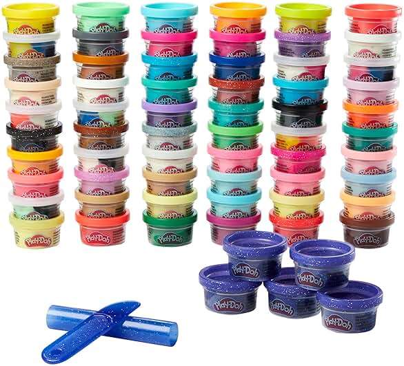 Play-Doh Ultimate Color Collection 65-Pack of 1-oz Cans, Includes Sparkle, Confetti & Color Burst, Back to School Classroom Supplies, Preschool Toys, Ages 2+ (Amazon Exclusive) - Image 10