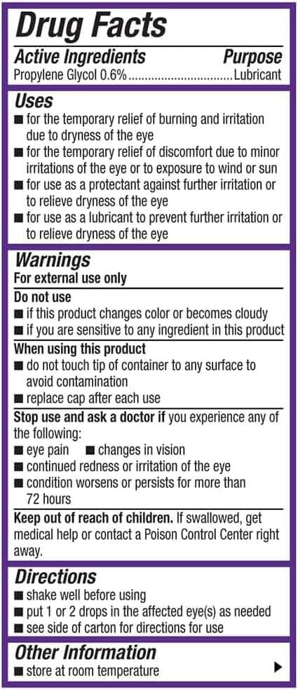 Systane COMPLETE Preservative Free Dry Eye Drops, 0.34 fl oz, Contains Propylene Glycol 0.6%, Multi-Dose Lubricating Eye Drops for Irritation & Dryness, Hydrating & Soothing - Image 3