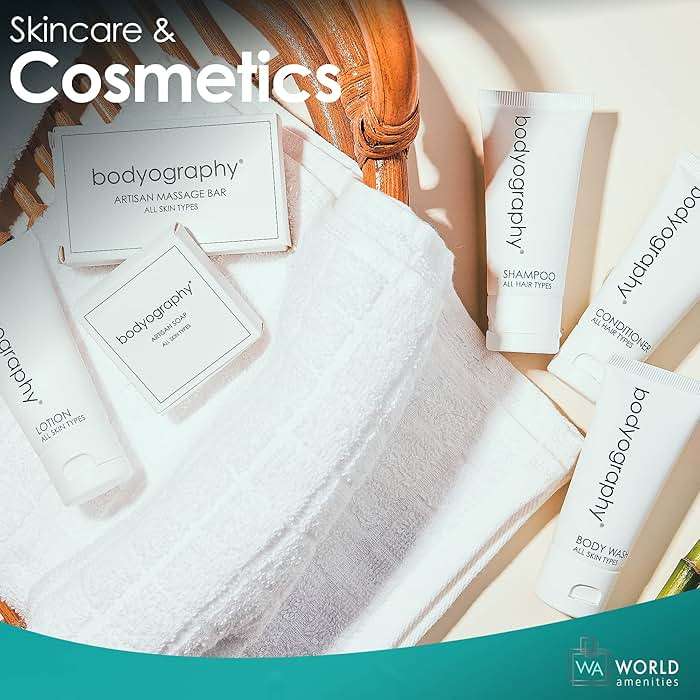 World Amenities - Bodyography blanc- Bulk Body Wash | 300 Count, 1.4oz | Vanilla White Tea, Mini Travel Size Toiletries (100% Recyclable Tube with Flip Top Cap) Hotel Amenities. - Image 7