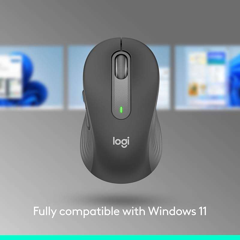 Logitech Signature M650 for Business Wireless Mouse, for Small to Medium Sized Hands, Logi Bolt, Bluetooth, SmartWheel - Graphite - Image 5