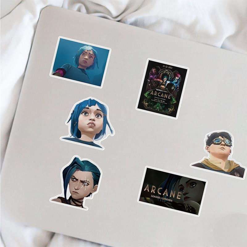 50Pcs Cartoon Arcane：League of Legends Stickers for Water Bottle Cup Laptop Guitar Car Motorcycle Bike Skateboard Luggage Box Vinyl Waterproof Graffiti Patches JHSL - Image 2