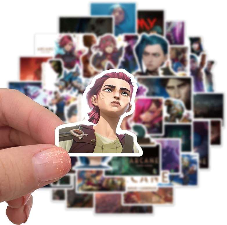 50Pcs Cartoon Arcane：League of Legends Stickers for Water Bottle Cup Laptop Guitar Car Motorcycle Bike Skateboard Luggage Box Vinyl Waterproof Graffiti Patches JHSL - Image 6