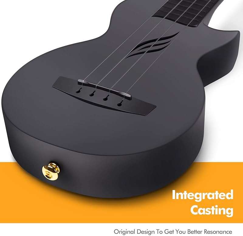 Enya Nova U Mini Soprano Ukulele 21” Carbon Fiber – Lightweight Waterproof Travel Ukulele for Beginners & Adult, Starter Kit Included (Case, Strap, Capo, Strings) - Image 7