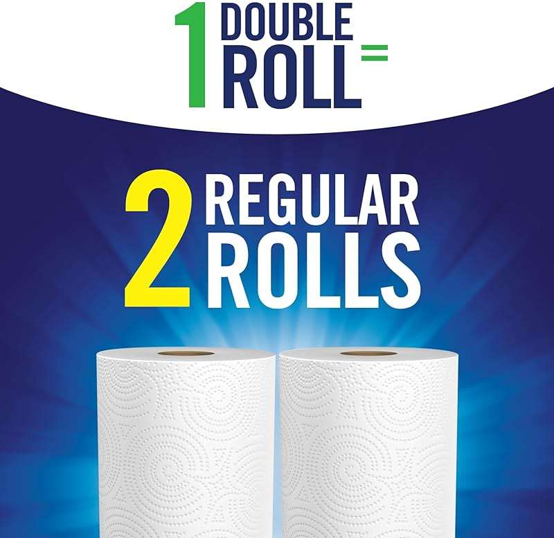 Sparkle Tear-A-Square Paper Towels, 2 Double Rolls (220 Sheets Total) - Strong 2-Ply Towels for Kitchen Cleanup and Everyday Messes - Image 5