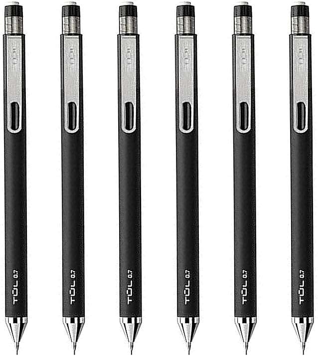 TUL Pencil Value Pack, 0.7mm Tul Mechanical Pencils 6 Pack , TUL Eraser Refill 1 Pack 3 10 Piece Set - Image 3