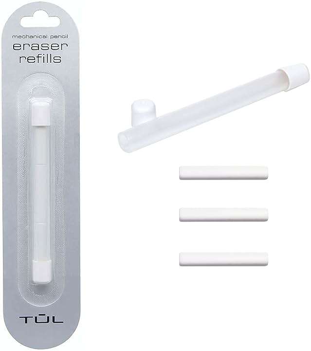 TUL Pencil Value Pack, 0.7mm Tul Mechanical Pencils 6 Pack , TUL Eraser Refill 1 Pack 3 10 Piece Set - Image 5