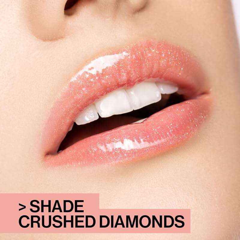 wet n wild MegaSlicks Lip Gloss, Ultra-Glossy, Vitamin-E Enriched, Ultra-Gloss High Shine Moisturizing, Cruelty-Free & Vegan - Crushed Diamonds - Image 10