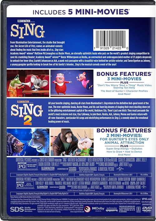 Sing 2-Movie Collection [DVD] - Image 2