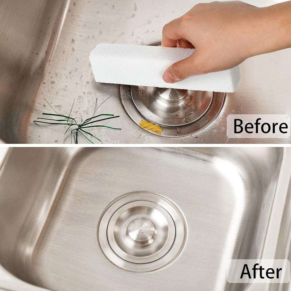 Norme 30 Pack Pumice Stones for Toilet Bowl Cleaning Scouring Pad Pumice Stick Cleaner for Cleaning Toilets Bathtubs Grills Kitchen Oven Stove Swimming Pools Sinks 5.9 x 1.4 x 0.9''(White) - Image 5