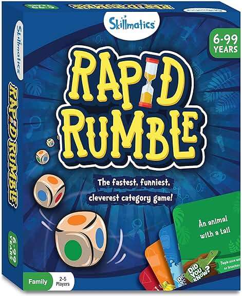 Skillmatics Rapid Rumble - Fast-Paced Board Game for Kids, Teens & Adults, Fun for Family Game Night & Educational Toy, Quick-Thinking Card Game, Gift for Ages 6, 7, 8, 9 & Up - Image 8