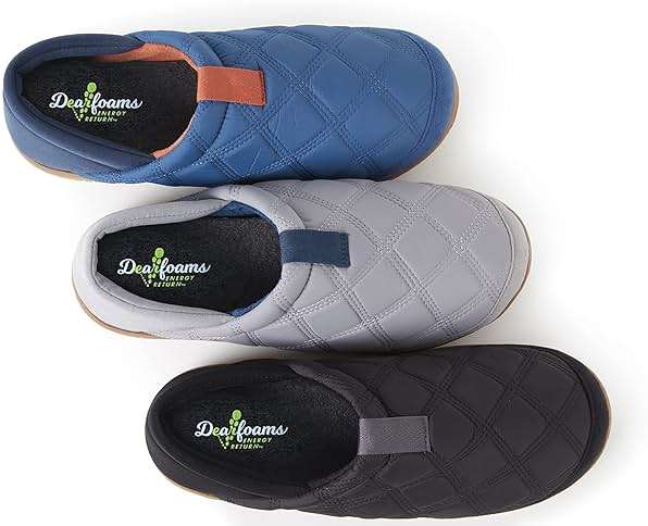 Dearfoams Men's River Nylon Closed Back Indoor/Outdoor Memory Foam Energy Return Slipper - Image 2