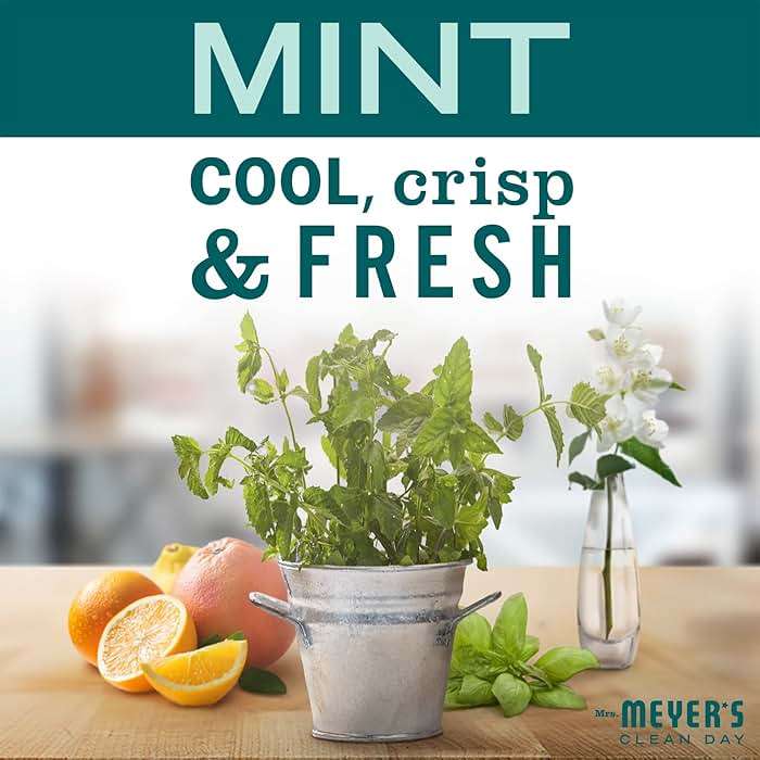 MRS. MEYER'S CLEAN DAY Multi-Surface Everyday Cleaner, Mint Scent, 16 Fl Oz Bottle - 3 Pack - Image 3