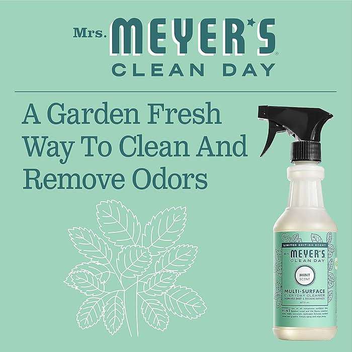 MRS. MEYER'S CLEAN DAY Multi-Surface Everyday Cleaner, Mint Scent, 16 Fl Oz Bottle - 3 Pack - Image 5