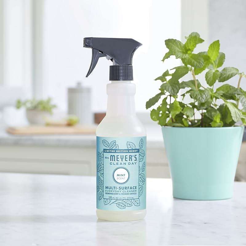 MRS. MEYER'S CLEAN DAY Multi-Surface Everyday Cleaner, Mint Scent, 16 Fl Oz Bottle - 3 Pack - Image 6