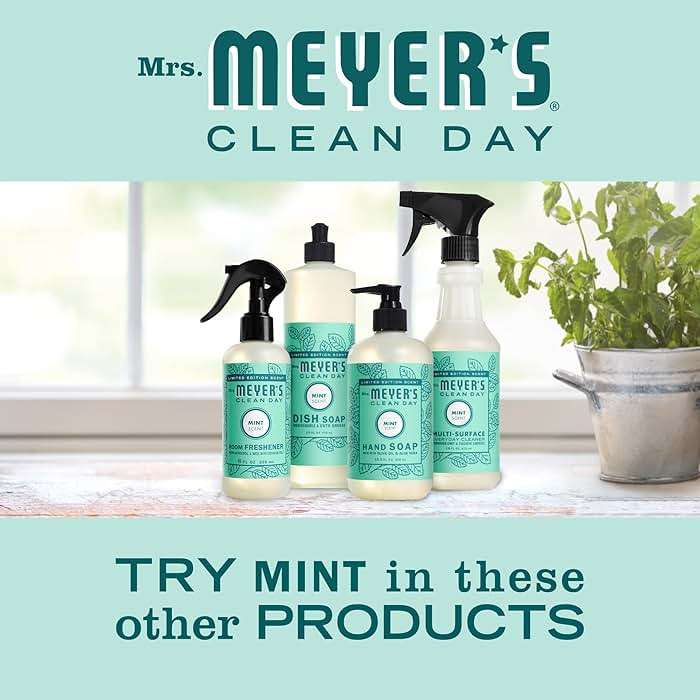 MRS. MEYER'S CLEAN DAY Multi-Surface Everyday Cleaner, Mint Scent, 16 Fl Oz Bottle - 3 Pack - Image 7