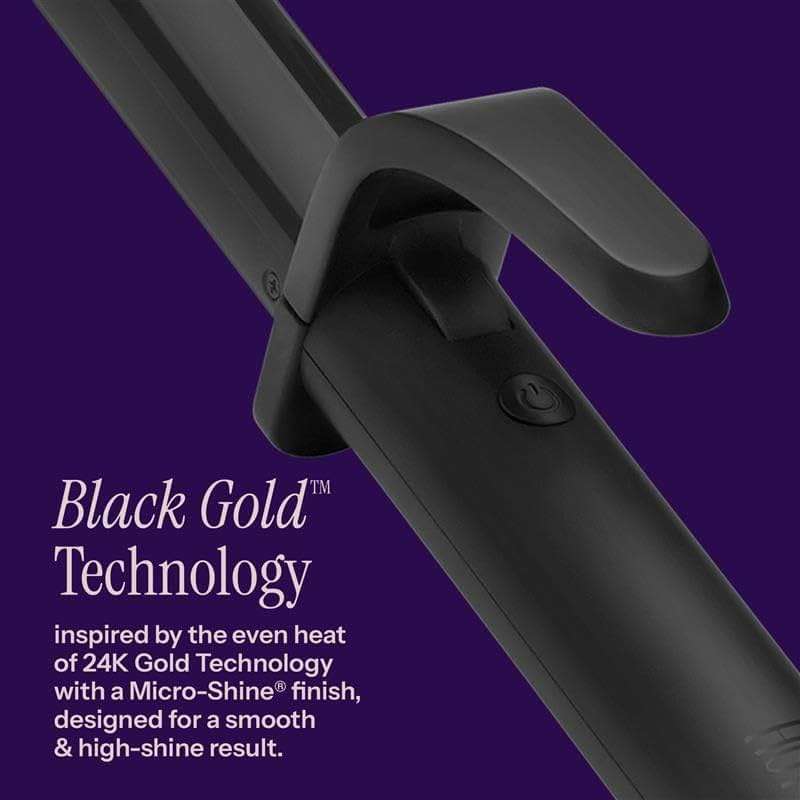 HOT TOOLS Pro Artist Black Gold 1 Inch Curling Iron - Stylist Preferred Curling Wand, Creates Defined Waves and Long-Lasting Results for Smooth & Shiny Styles - Image 2