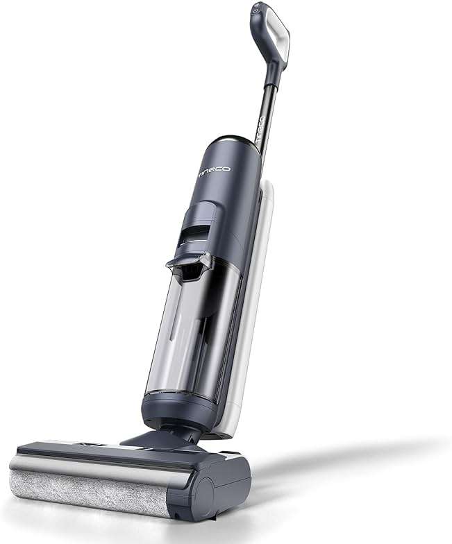 Tineco Floor ONE S5 Smart Cordless Wet Dry Vacuum Cleaner and Mop for Hard Floors, Digital Display, Long Run Time, Great for Sticky Messes and Pet Hair, Space-Saving Design, Blue - Image 1